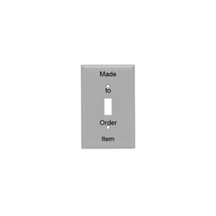 Pass & Seymour SSN11 1-Gang 1-Toggle Switch Smooth Brushed Stainless Steel Narrow Wallplate