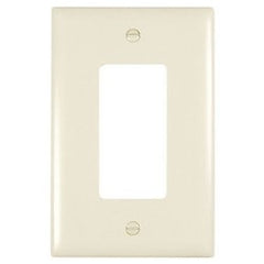 Pass & Seymour TPJ26LA Wallplate Unbreakable Decorator 1-Gang 3.312 Width x 5.06 Height Nylon Light Almond