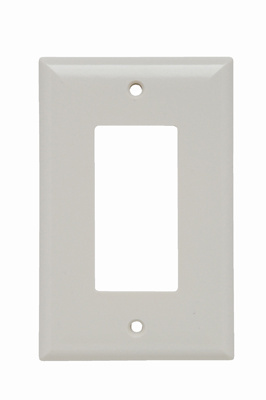 Pass & Seymour SPJ26LA 1-Gang 1-Decorator Light Almond Smooth Thermoset Plastic Junior-Jumbo Wallplate