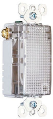 Pass & Seymour TMHWLENSCC Clear LED Enhanced Decorator Full Hallway Night Light