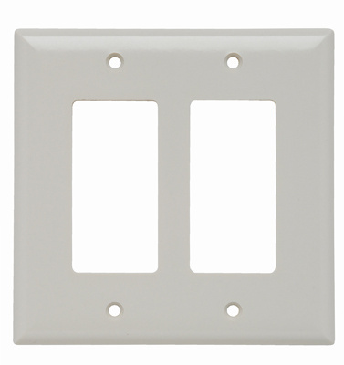 Pass & Seymour SPJ262LA Light Almond 2-Gang Junior Jumbo Wallplate