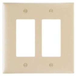 PASS & SEYMOUR TPJ262 2 Gang Jumbo Decorator Wall Plate, Brown