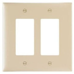 PASS & SEYMOUR TPJ262 2 Gang Jumbo Decorator Wall Plate, Brown