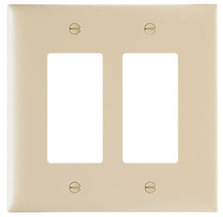 PASS & SEYMOUR TPJ262 2 Gang Jumbo Decorator Wall Plate, Brown