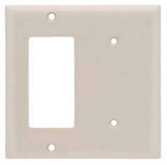 Pass & Seymour SP1426LA 2Gang Wall Plate Decorator/Blank Standard Light Almond