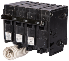 Siemens Q33000S01 3-Pole 30 Amp 240 VAC 10 kA 120 Volt Shunt Trip Molded Case Circuit Breaker