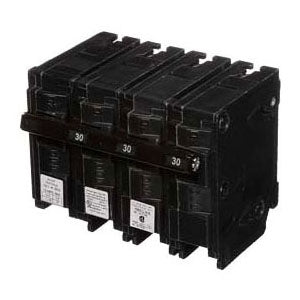 Siemens Q33000S01 3-Pole 30 Amp 240 VAC 10 kA 120 Volt Shunt Trip Molded Case Circuit Breaker