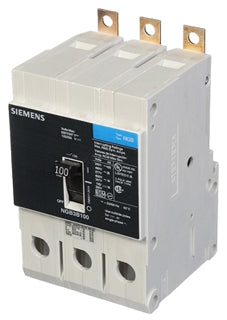 Siemens NGB3B100B Low Voltage Panelboard Mount G Frame Circuit Breaker 100A 3-Pole 14KAIC at 600Y/347V