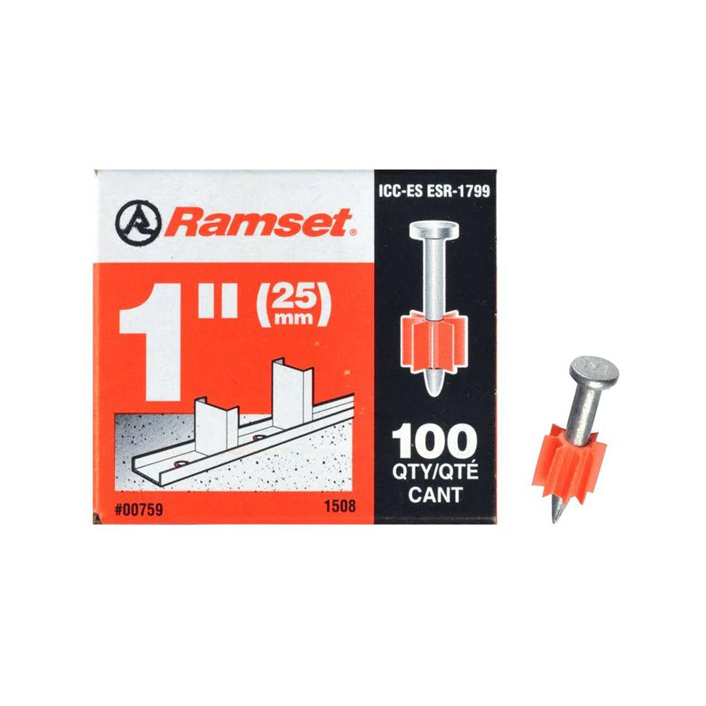 True Value 00759 Ramset 100-Pack .300 x 1-Inch Knurled Drive Pin