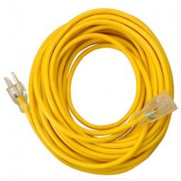 TRUE VALUE 01487 Outdoor Extension Cord, Contractor Grade, Yellow Polar Solar, 14/3 SJEOW, 25-Ft.