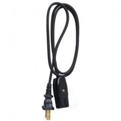 True Value 09303ME Master Electrician 3-Ft. 18/2 HPN Black Miniature Plug Appliance Cord