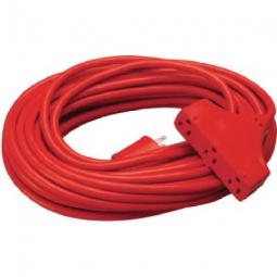 True Value 04218ME Master Electrician Extension Cord 14/3 SJTW Red Outdoor 50-Ft.