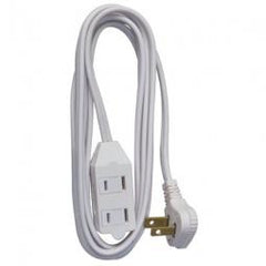 True Value 09419ME Master Electrician Extension Cord, 16/2 SPT-2 Low Profile Cube Tap, White, 11-Ft.