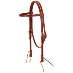 True Value 10-0092 Weaver Leather Horse Headstall, Burgundy Latigo Leather, Tie Ends, 5/8-In.