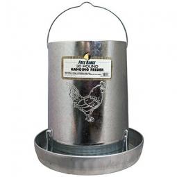 True Value 1000296 Hanging Poultry Feeder Galvanized Steel 30-Lb Capacity