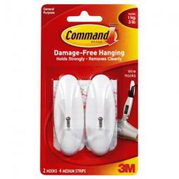 True Value 17068 Command 1 x 3 x 1.5-Inch Medium Wire Hook