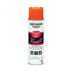 True Value 203027 Rust-Oleum Industrial Choice Precision Line Marking Paint Fluorescent Orange 17-oz. Inverted Aerosol