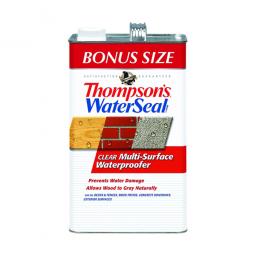 TRUE VALUE 24111 Thompson's Water Seal Multi-Surface Water Seal, Clear, Bonus Size, 1.2-Gals.