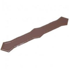 True Value 2522919 Gutter Downspout Band Fits 2 x 3-In. & 3 x 4-In. Downspout Brown Aluminum