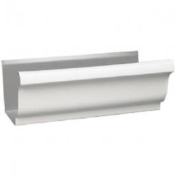 TRUE VALUE 2600600120 K-Style Gutter, White Aluminum, 5-In. x 10-Ft.