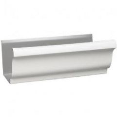 TRUE VALUE 2600600120 K-Style Gutter, White Aluminum, 5-In. x 10-Ft.