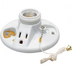 TRUE VALUE 288CC18 Pass & Seymour - Legrand 250-Watt Porcelain Pull Chain Lampholder