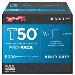 TRUE VALUE 508IP Arrow Staples, T-50, .5-In., 5,000-Pk.