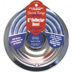 True Value 5075-6 Electric Range Reflector Bowl, Lock Notch, Chrome, 6 In.