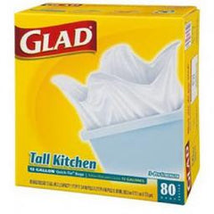 True Value 60034 Glad Tall Kitchen Garbage Bags, White, 13-Gal., 80-Ct. Replacement MPN