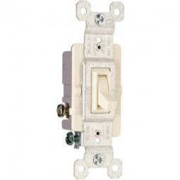 True Value 663LAGTU Pass & Seymour - Legrand 15A Light Almond 3-Way Toggle Switch