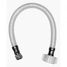 TRUE VALUE 7238-16-38-2 Toilet Connector, Reinforced Poly Vinyl, 3/8 Compression x 7/8 Ballcock x 16-In.