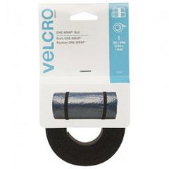 True Value 90340 VELCRO Brand ONE-WRAP Fastener Roll, Black, 12-Ft. x 3/4-In.