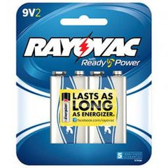 TRUE VALUE A1604-2TK Ray-O-Vac 9V Alkaline Batteries 2-Pk.