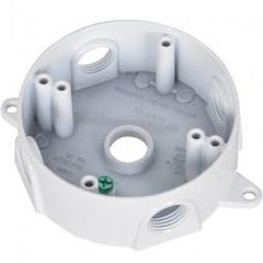 TRUE VALUE BRD-4-W White Weatherproof Round Outlet Box