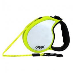 True Value DGORLSHNYSM Doggo Retractable Leash, Small, Neon Yellow, 13-Ft.