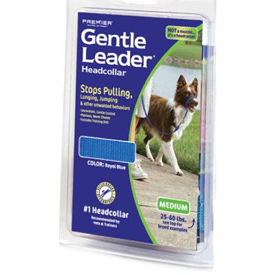 True Value GL-Q-HC-M-BLK Premier Gentle Leader Pet Head Collar Black Medium