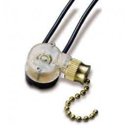 True Value GSW-32 6A Brass-Plated Pull Chain Switch