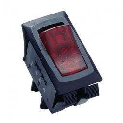 TRUE VALUE GSW-42 Illuminated Rocker Switch, Red, 12-Amp, 125-Volt