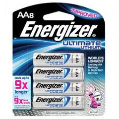 TRUE VALUE L91SBP-8 Energizer 8-Pack AA Photo Lithium Batteries