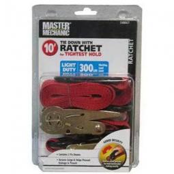 True Value MM05 Master Mechanic 2-Pack 1 x 10-Inch Ratchet Tie-Downs