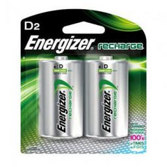 True Value NH50BP-2 Energizer 2-Pack D Rechargeable Batteries