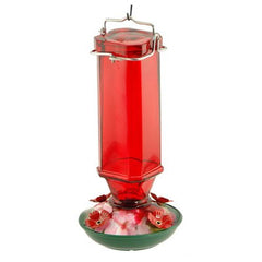 TRUE VALUE NA35241 Audubon Bird Feeder Hummingbird Vintage Square Ruby 16-oz.