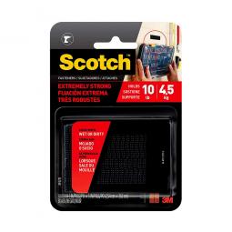 TRUE VALUE RF6731 Scotch Extreme Fasteners Recloseable Strip Black 1 x 3-In. 2-Pr.