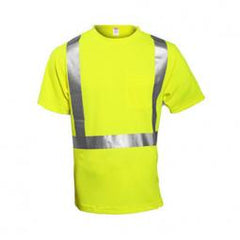 True Value S75022.MD Medium Lime Yellow ANSI 107 Class II Shirt