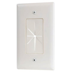 TRUE VALUE VH64R Audiovox Pass-Thru Wall Plate, White