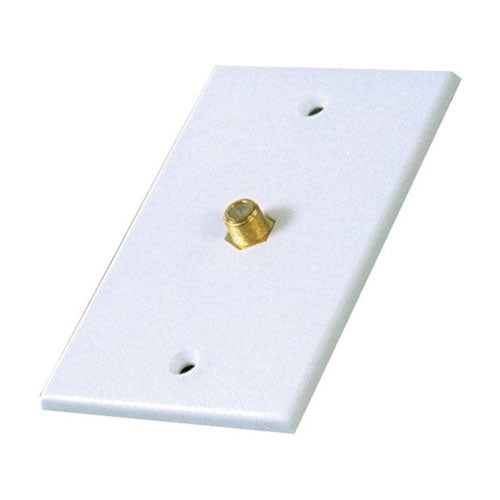 TRUE VALUE VH61N RCA White Coaxial Cable Wall Plate