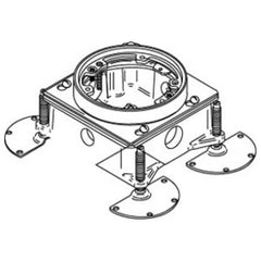 Wiremold 887B Cast Iron Shallow Floor Box Single Service