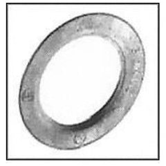 Bridgeport Fittings 1076 Reducing Washer Galvanized Steel Rigid/IMC Conduit 2-1/2 to 1/2 in.