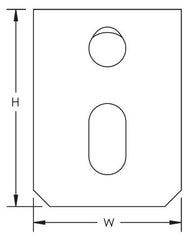 Erico SLAFAB3 Angle Bracket 200 Lb 1-7/16 Inch L x 1-1/8 Inch W