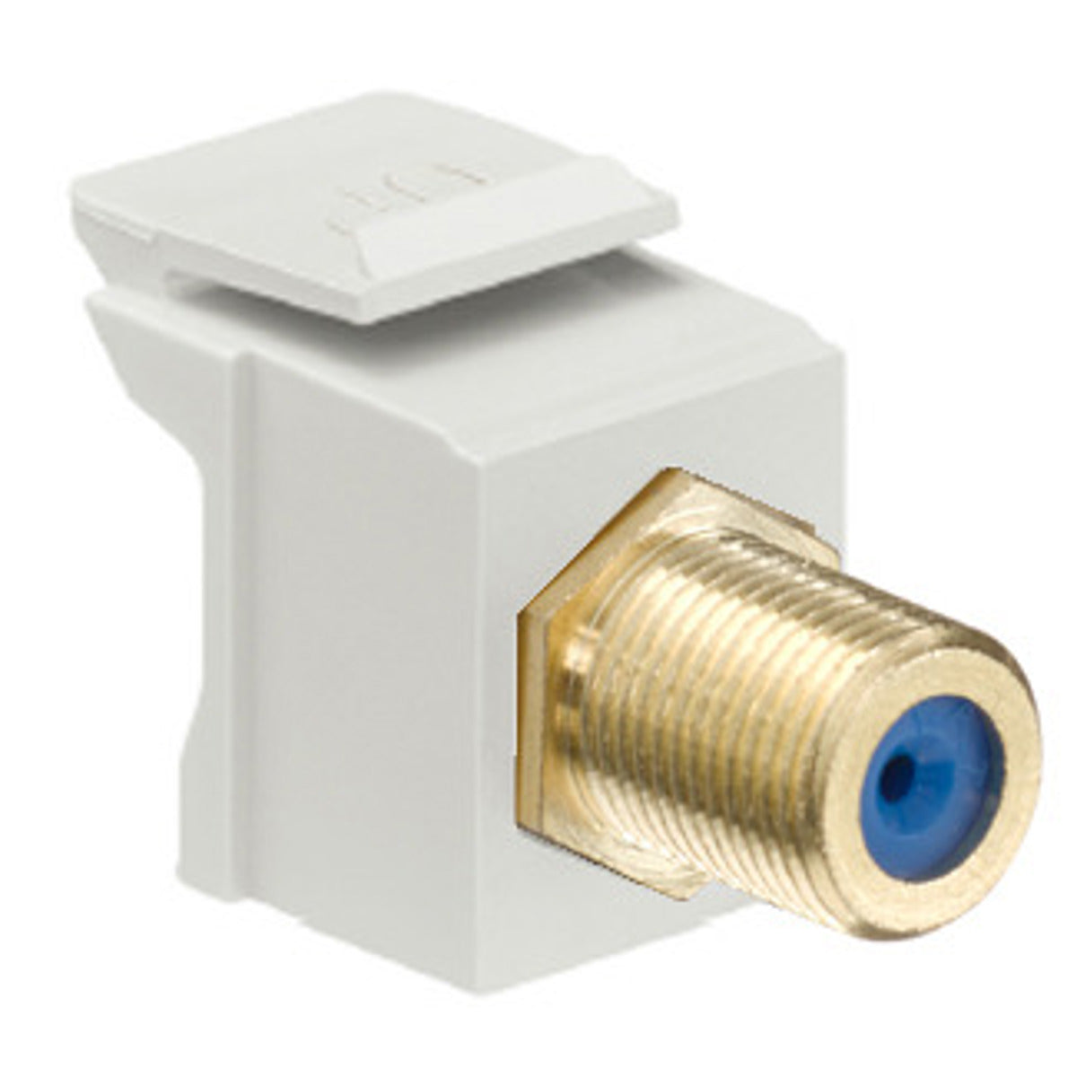 Leviton 40831-BT QuickPort F-Type Adapter, Gold-Plated, Light Almond